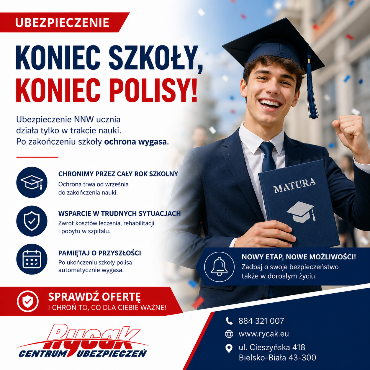 Matura zdana — czy ubezpieczenie Twojego dziecka nadal działa?